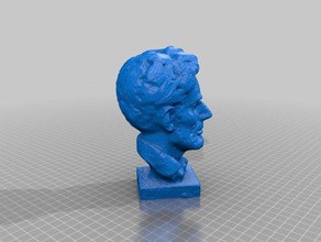 abraham lincoln art abe bust statue 3d print model - Mito3D