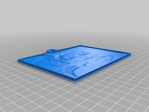 bev lithopane 2d sanat özelleştirilmiş 3d print model - Mito3D