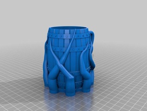 octomug Haushalt Becher octopus 3d print model - Mito3D
