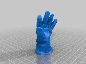ceci nest pas une gant andere Handschuh scan hand makerbotunited my3dscanner 3d print model - Mito3D