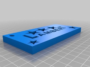 lambert key-tag Schlüsselanhänger 3d print model - Mito3D