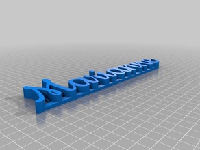 marianne 3d name plate sculptures customized 3d print model - Mito3D