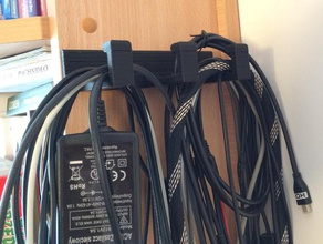 bulk cable-Halter - Organisation Kabel Kabel-Halter Halter 3d print model - Mito3D