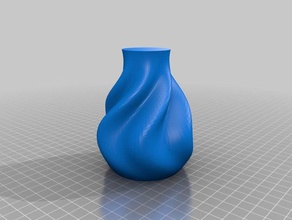 rippled vase containers customized 3d print model - Mito3D