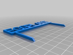 la berenjena jardín signo al aire libre y personalizado 3d print model - Mito3D