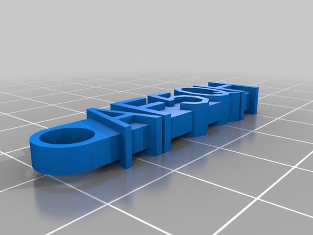 af5qh keychain organization customized 3D print model - Mito3D