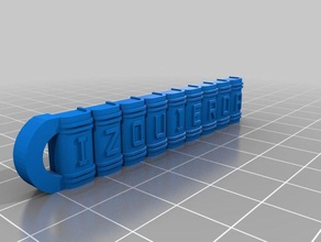 mi estantería personalizada llavero llaveros personalizado 3d print model - Mito3D