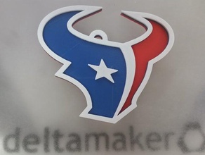 houston texans Wand Aufhänger sport & im freien logo nfl die Texaner 3d print model - Mito3D