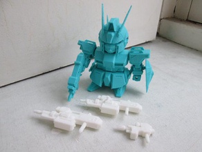 o-sd 004 gat-01a1 dagger model robots anime gundam seed mech mecha kit sd gunpla 3d print model - Mito3D