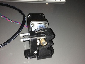 mendel rotated geared extruder 3d printer extruders cold end mendelmax 3d print model - Mito3D