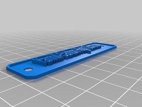 yamhill-carlton key chain segni e loghi su misura 3d print model - Mito3D