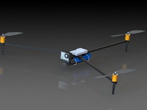 rcexplorer tricopter frame light vehicles 3d print model - Mito3D