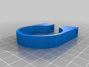 my customized clamp cylinder tube bike pipe replacement parts 3d print model - Mito3D