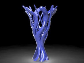 2 color wild vase decor dual 3d print model - Mito3D