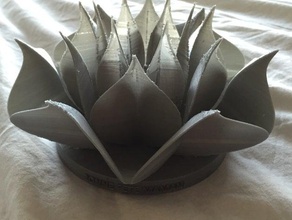 flor de lótus esculturas presente lotus planta 3d print model - Mito3D