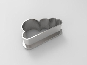 cloud cookie-cutter kitchen & dining 3d print model - Mito3D