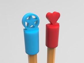 pencil topper props 3d print model - Mito3D