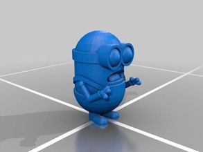 two eyed minion despicable me people 3d print model - Mito3D