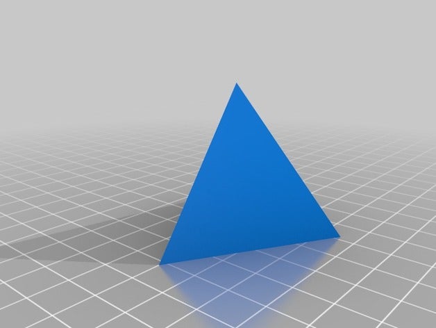 regular tetrahedron 3D print model - Mito3D