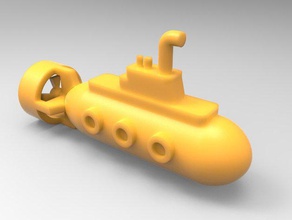 toy submarine toys & games kid 3d print model - Mito3D
