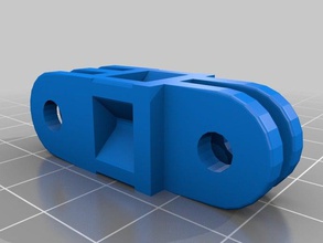 straight gopro mounts camera customized 3d print model - Mito3D
