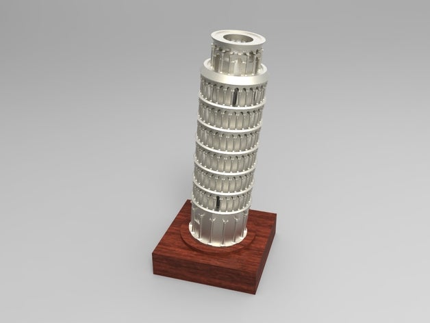 leaning tower pisa art 3D print model - Mito3D