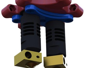 kossel mini single dual effectors kraken j-head e3d-v6 ubis 3d printer parts effector minimax 3d print model - Mito3D