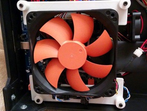 flashforge yaratıcısı x 120mm fan monte edin 3d yazıcı parçaları yaratıcı 3d print model - Mito3D