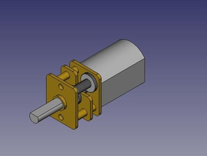 mini Metall Getriebemotor - Elektronik freecad metal gear Motors motor Roboter 3d print model - Mito3D
