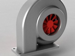 turbo fan 3d yazıcı aksesuarları 3d print model - Mito3D