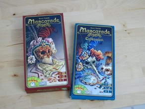 mascarade game organizer toy & accessories boardgame board card coin 3d print model - Mito3D