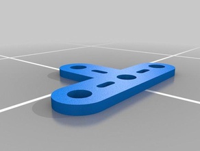 montador de t-conector la barra las piezas repuesto edificio juguetes construcción erector set parte reemplazo los 3d print model - Mito3D