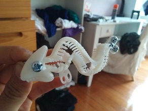 skeletal fish sculptures 3d print model - Mito3D