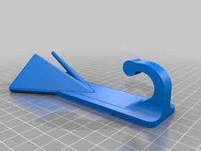 towel holder plus hook 3d print model - Mito3D