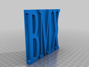 bmx de la plaque sport et loisirs 3d print model - Mito3D