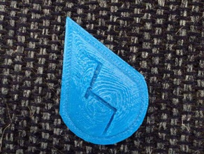 o lápis-lazúli gem rachada - steven universo cartoon network traje azul cosplay lapis lazúli tinkercad 3d print model - Mito3D