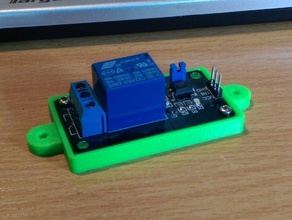 single relay mount models arduino created freecad board 3d print model - Mito3D