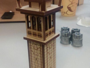 lazer kesim berkeley campanile tarama ve kopyaları Saat Kulesi 3d print model - Mito3D