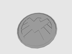 marvels shield logo 3d printing arduino sketchup 3d print model - Mito3D
