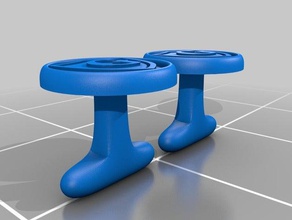 gibbons cufflinks accessories 3d print model - Mito3D