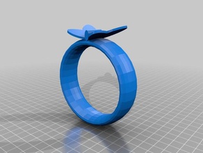 butterfly ring 3d printing 3d print model - Mito3D