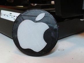 logo d'apple L'impression 3d apple dualextrusion minifactory myminifactory omena 3d print model - Mito3D