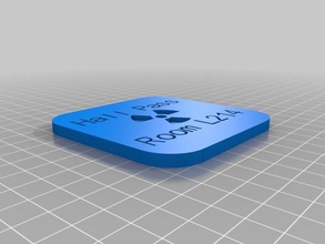 Halle-pass-test Zeichen logos angepasst 3d print model - Mito3D