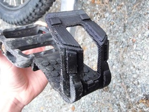 custom toe clip sport & outdoors bicycle pedal bike feet mountain rock shox 3d print model - Mito3D