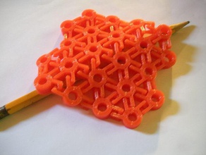 flexible mesh art 3d print model - Mito3D