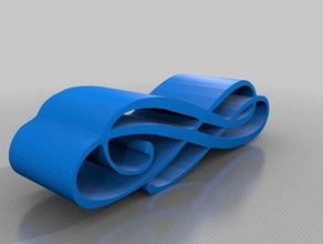 flourish 2d art pattern 3d print model - Mito3D