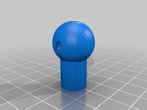 polybot asta sfera cap fossette altri comune openscad parametrico estremità di rod presa 3d print model - Mito3D