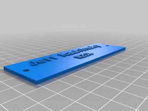 mi personalizados de encargo la placa identificación personalizador accesorios personalizado 3d print model - Mito3D