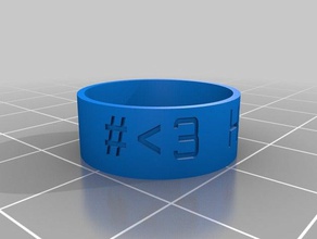 halo bague de fans les anneaux personnalisé 3d print model - Mito3D