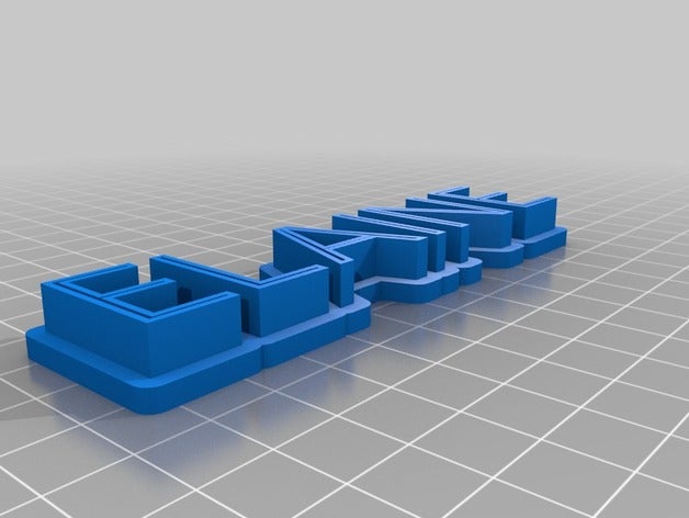 elaine texto personalizado de armazenamento esculturas 3D print model - Mito3D